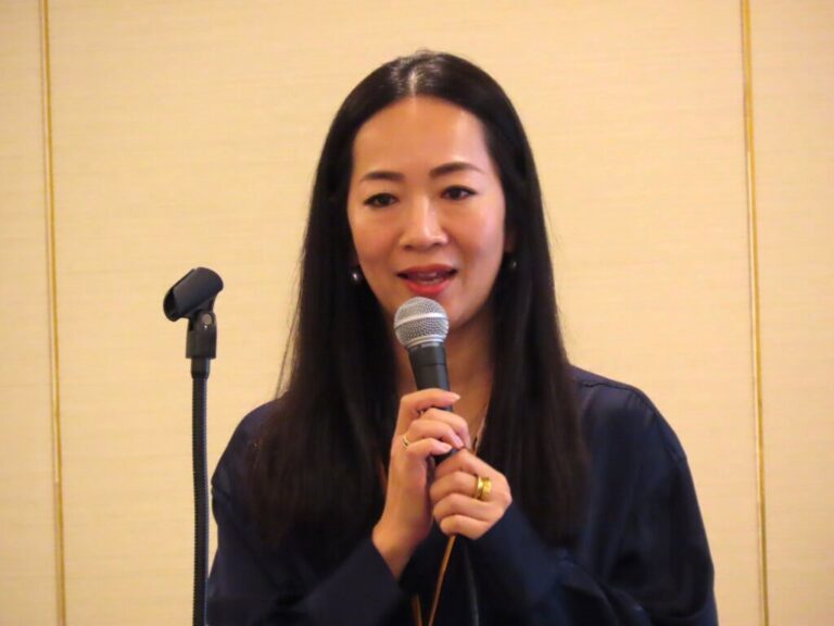 ミラノデザインウィーク出展コーディネーターを務める渋谷区観光協会の小池ひろよ理事・事務局長