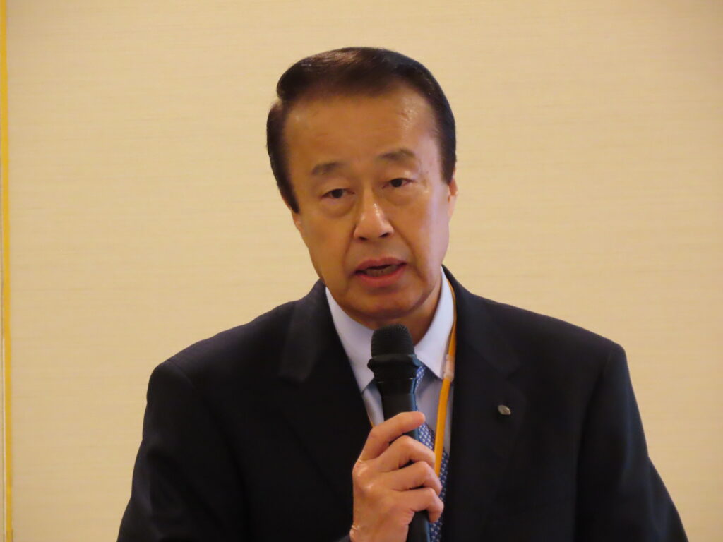 北前船日本遺産推進協議会会長で石川県加賀市の宮元陸市長