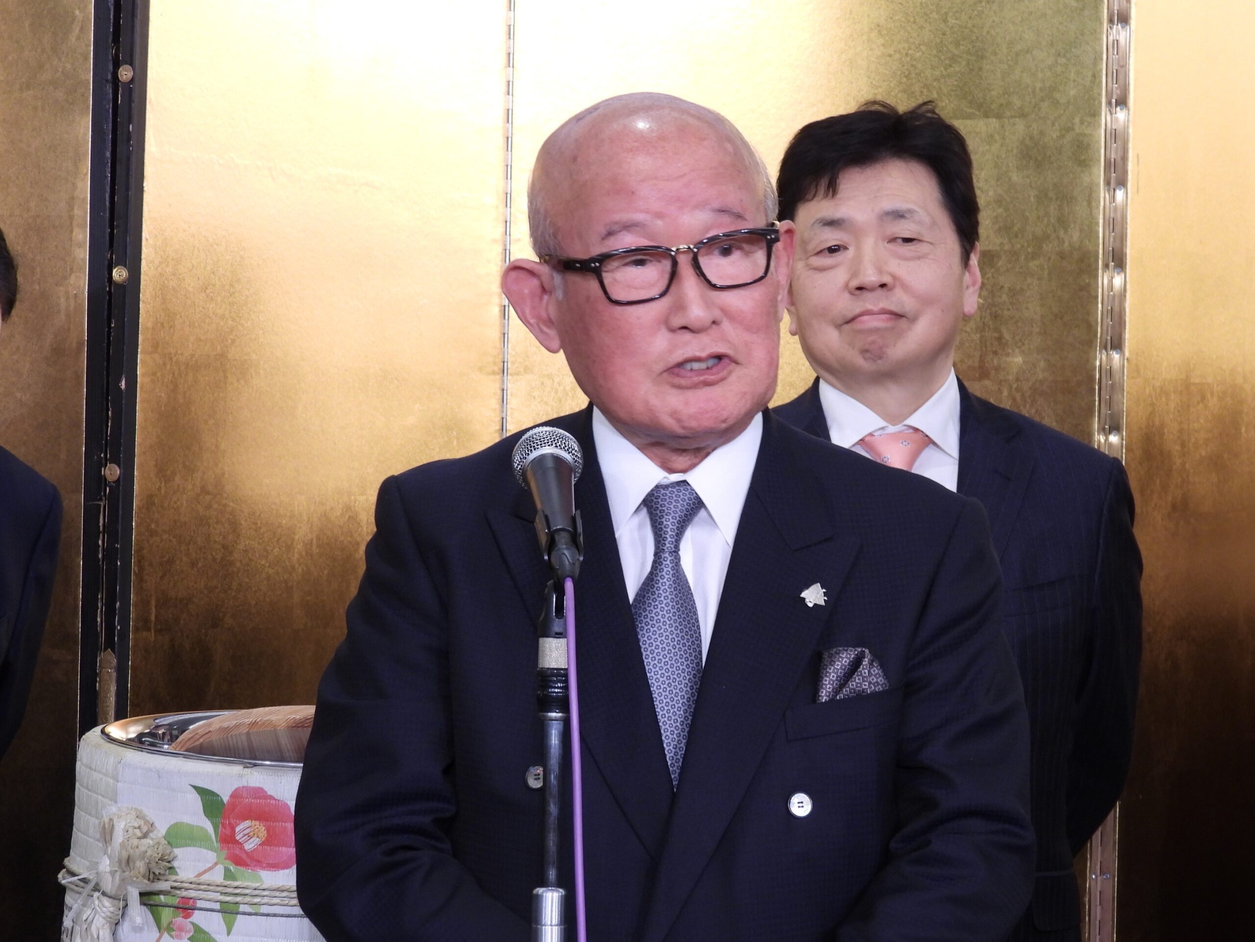 山陽新聞社相談役の越宗孝昌氏